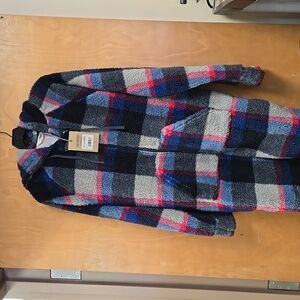 NWT Chubbies Soft Applaud Fleece 1 PC Zipper Hooded Chubsie M